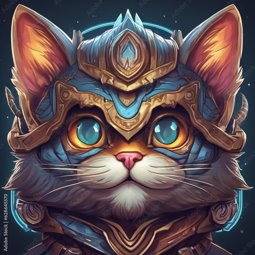 Naklejka premium Adventures Cat ,generative Ai.