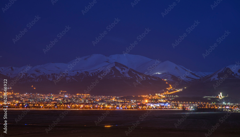 View of Erzurum town. Turkey