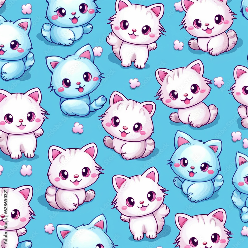 Kawaii Cat Pattern