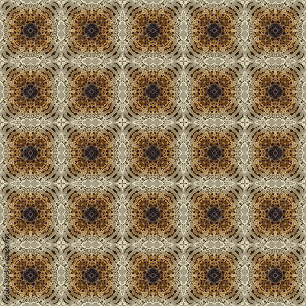 Seamless abstract square pattern. Modern texture - digital art. Fabric abstract kaleidoscope Seamless abstract square pattern. Modern texture - digital art. Fabric abstract kaleidoscope