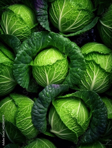 cabbage leaves background