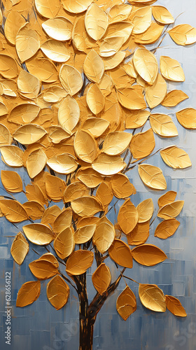 folhas douradas de arte de luxo © Alexandre