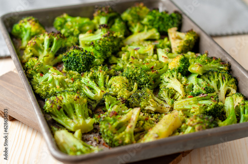 Sheet pan roasted broccoli