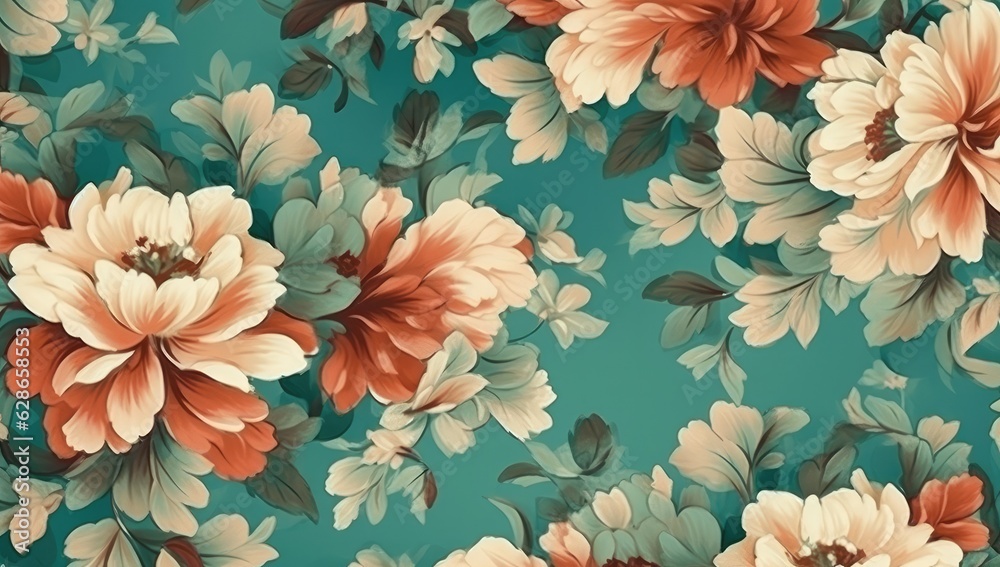 floral pattern background in fabric use style floral pattern background in fabric use style