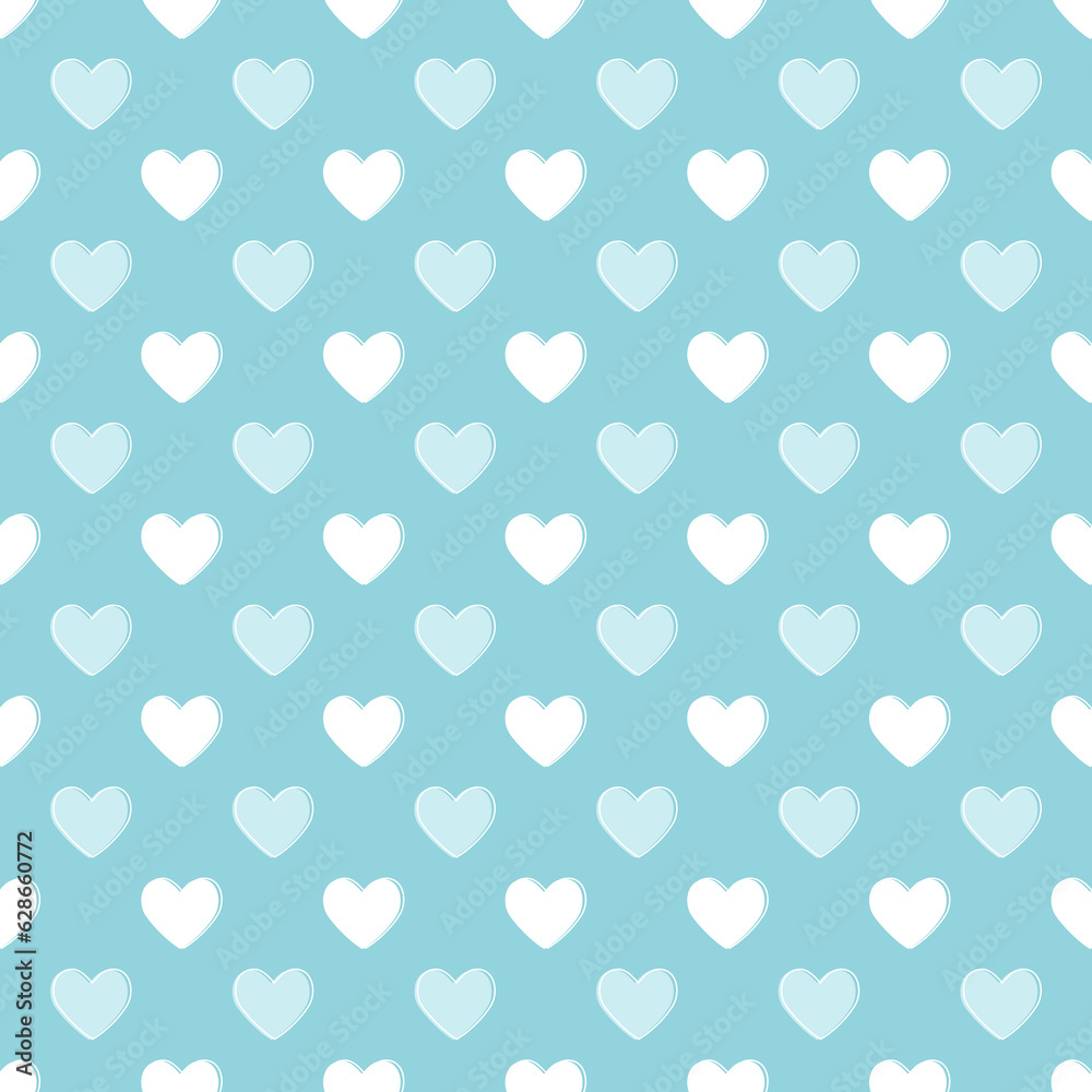 Seamless blue heart pattern background.Simple beige heart shape seamless pattern in diagonal arrangement. Love and romantic theme background. Seamless blue heart pattern background.Simple beige heart shape seamless pattern in diagonal arrangement. Love and romantic theme background.