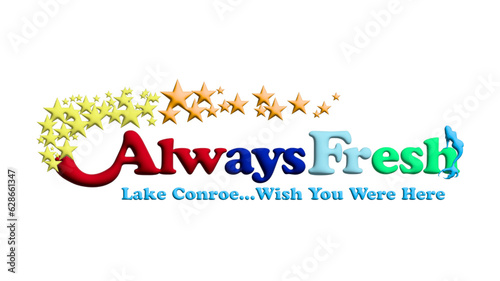 Always Fresh with Editable Lake Text 