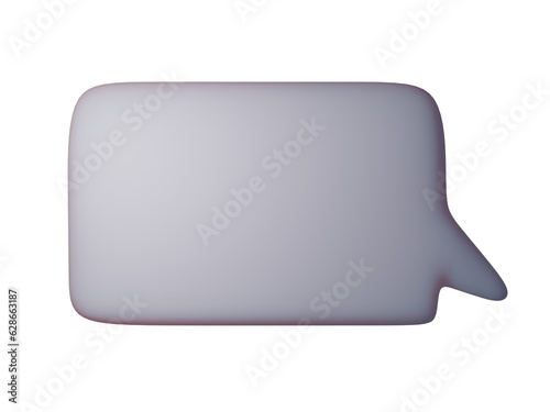 Squared Chat Bubble in White Color