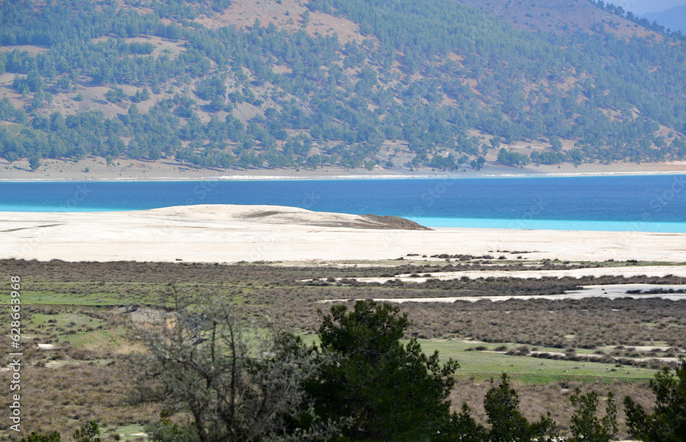 Salda Lake is in Burdur, Turkey.