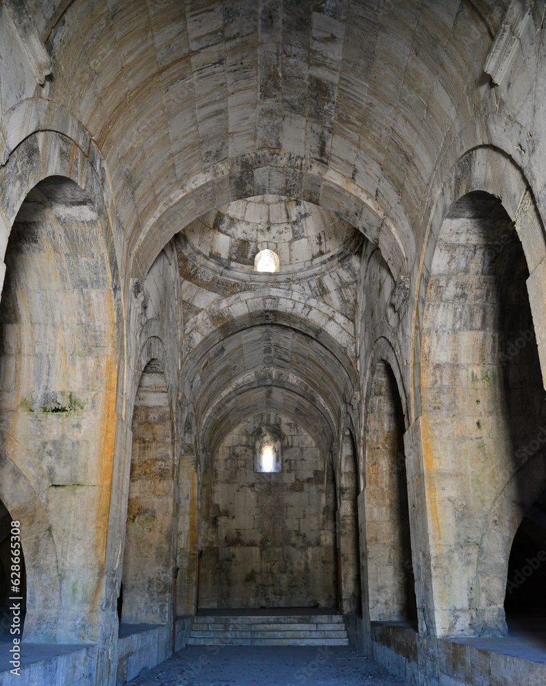Susuz Caravanserai, located in Burdur, Turkey, was built in 1246.