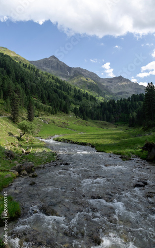 river in the Austrian Alps close to Sellrain