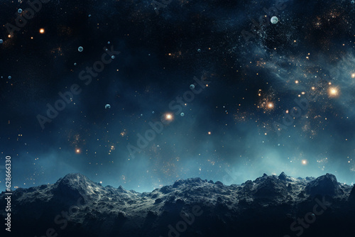 Background of a photograph in outer space