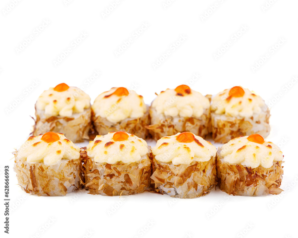 rolls on white background for food delivery website menu 4 rolls on white background for food delivery website menu 4