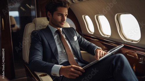 Business in the Skies: A High-Flying Executive in His Private Plane © Martin Studio