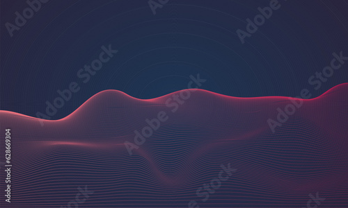 Abstract wave line background. Vector geometric background. Modern stylish texture. Abstract bg.