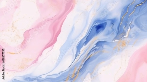 Generative AI : Vector watercolor Sapphire Blue and Platinum liquid art background. Old paper. Marble. Stone. Watercolour texture for cards, flyers, poster. watercolour banner. Stucco. Wall. Brushstro