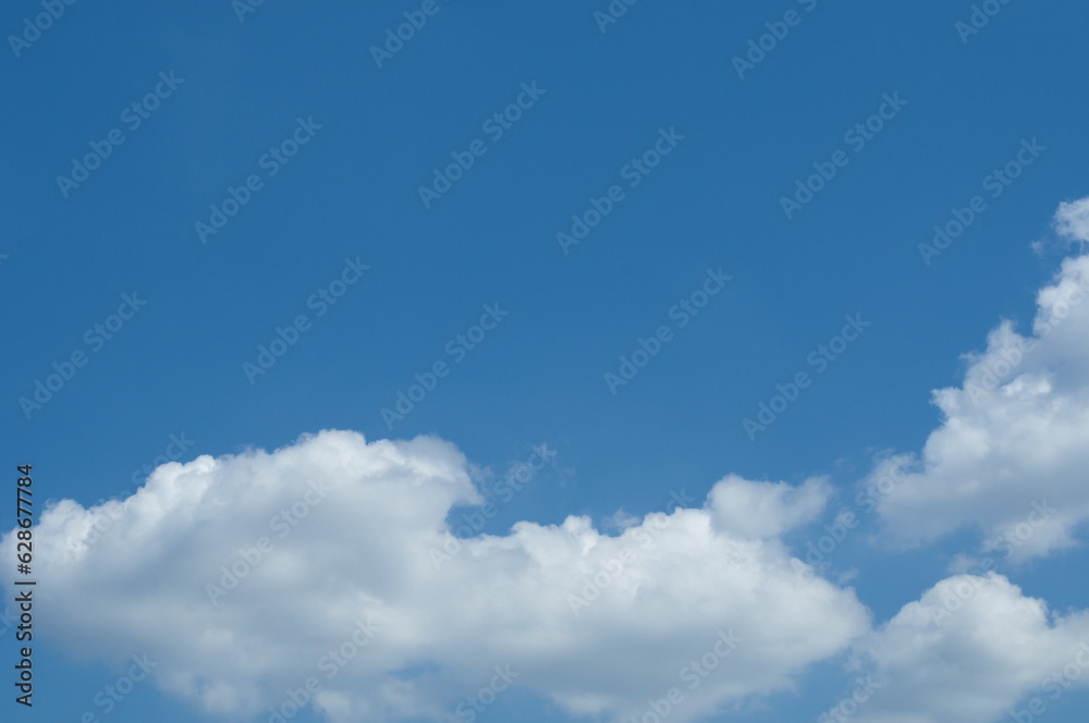 Blue sky with clouds. Tranquil natural scenery Blue sky with clouds. Tranquil natural scenery