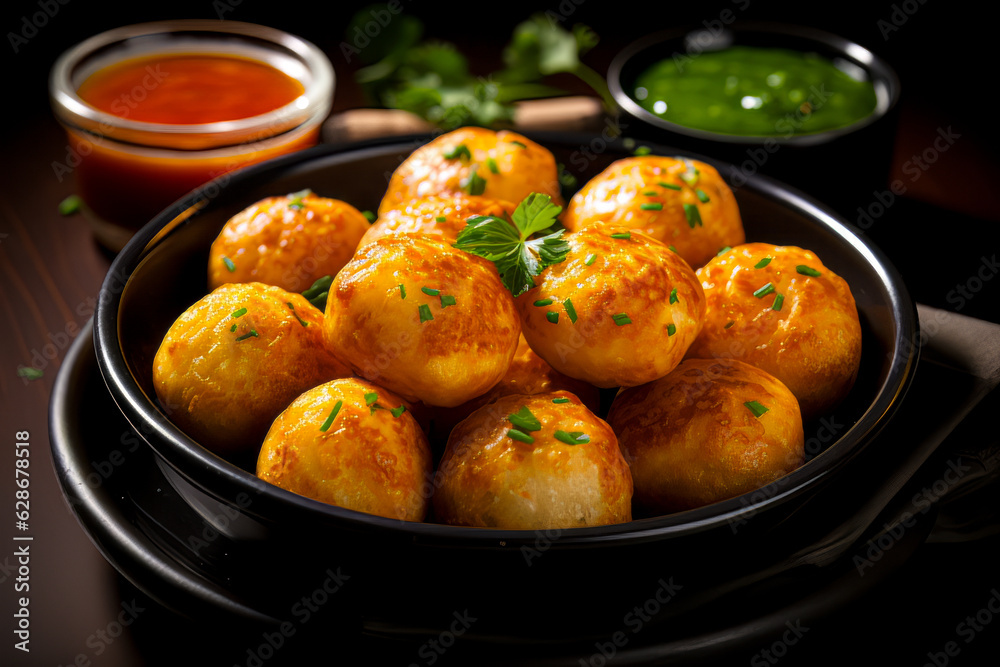 Empadinha. Delicious, juicy, national food of Brazil. Variety of meals and meals. AI generation Empadinha. Delicious, juicy, national food of Brazil. Variety of meals and meals. AI generation