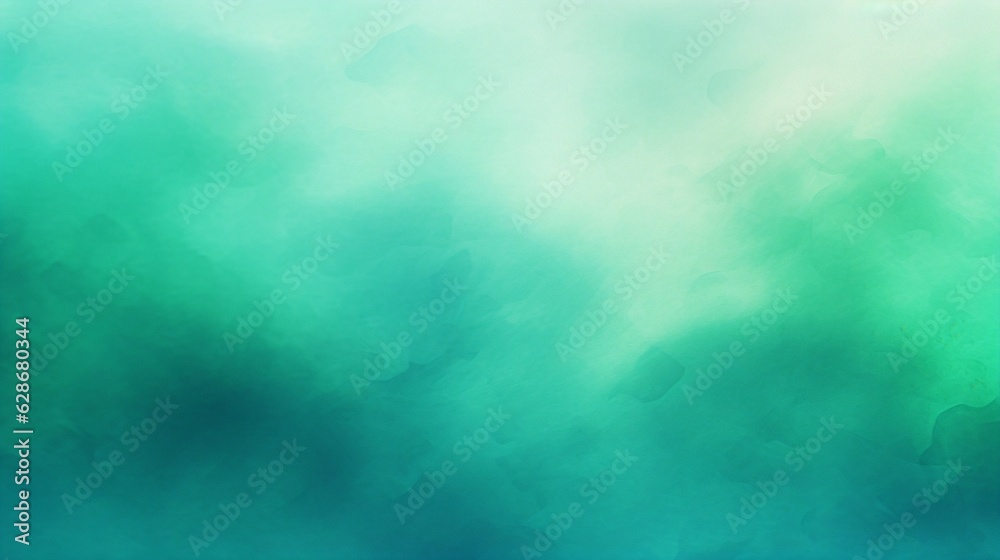 Generative AI : Abstract greenblue background with tonal transitions Abstract background with spots of green and blue paint