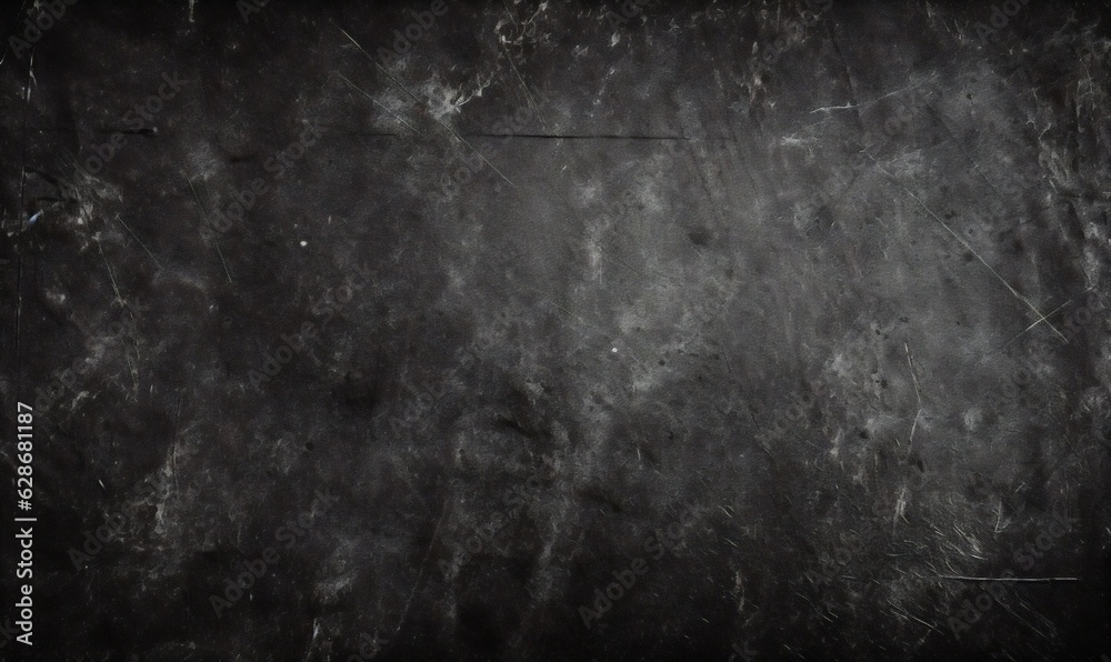 Generative AI : Abstract decorative textured dark black background with beautiful gray spots strokes and stains Texture of wall with decorative plaster on plywood copy space