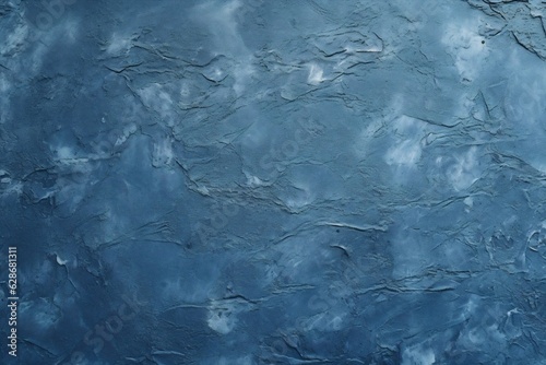 Generative AI : Background grain texture blue paint wall Beautiful abstract grunge decorative navy blue dark wallpaper