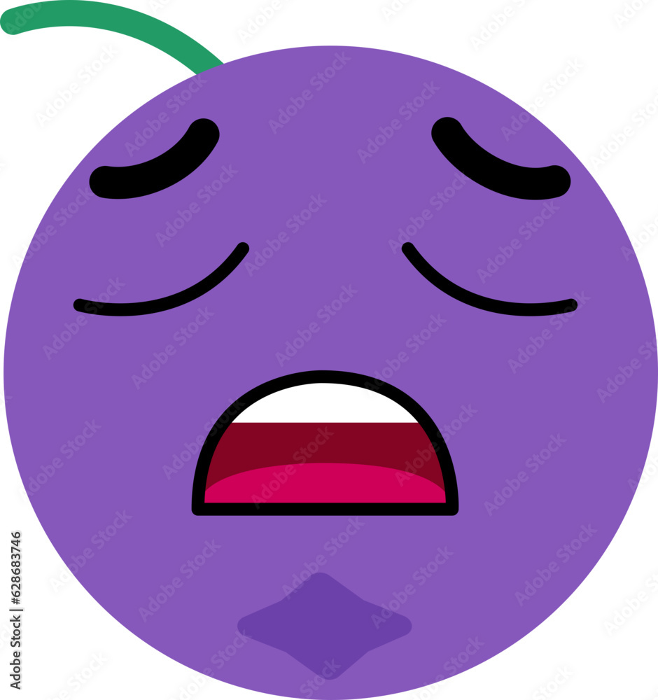 Obraz premium Blueberry Face Over Sigh