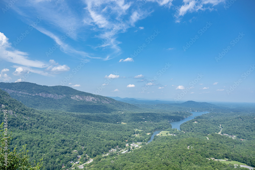 Naklejka premium chimney rock state park nc 