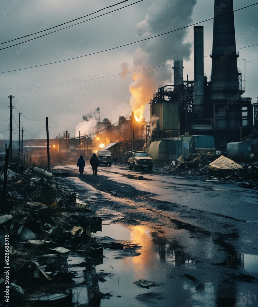 Pollution Pandemonium: Factory's Foul Legacy, Generative AI
