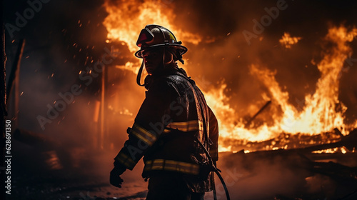Courageous Response  Firefighters at the Scene  Generative AI