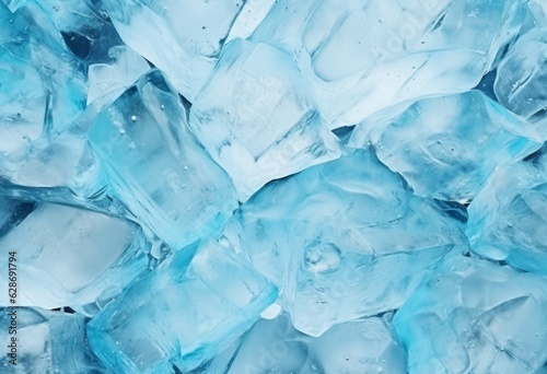 Abstract blue ice texture background