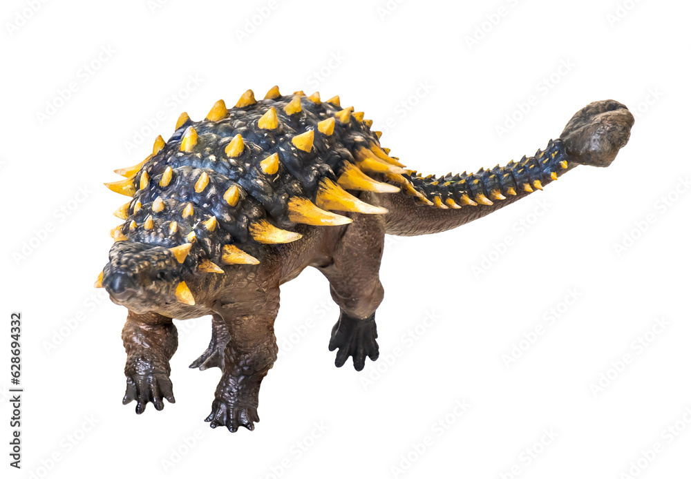Obraz premium ankylosaurus dinosaur , isolated background