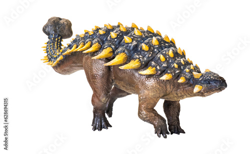 ankylosaurus dinosaur , isolated background photo