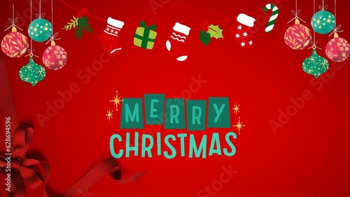 Merry Christmas Wallpaper Red Background