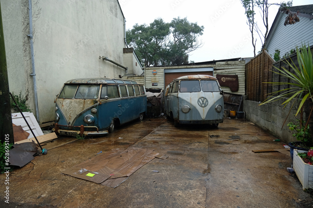 Indian Queens Newquay Cornwall England UK 07 27 2023 VW bone yard