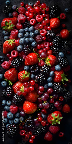 mixed berries, strawberry, blackberry, blueberry, raspberry