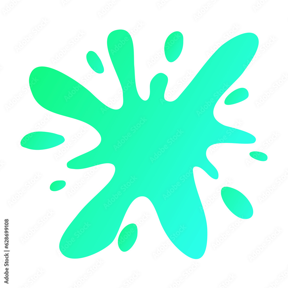 Abstract splash. Liquid shape. Vector illustration