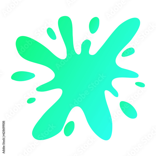 Abstract splash. Liquid shape. Vector illustration
