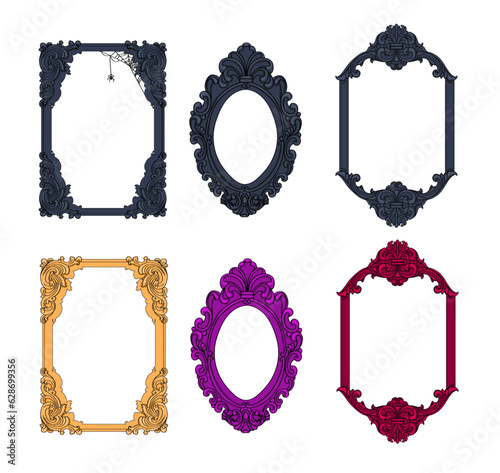 Spooky Victorian Frames Set