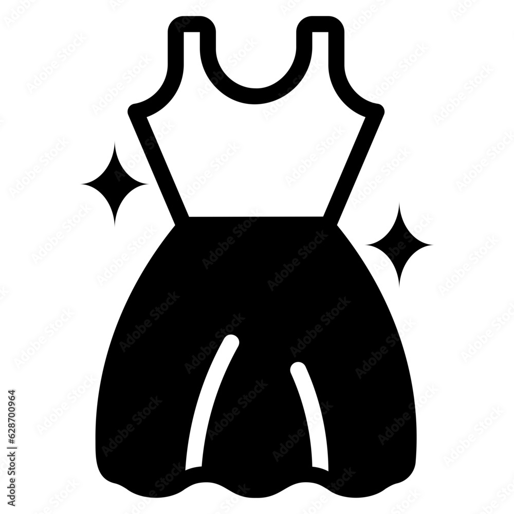 Obraz premium Dress, glyph icon