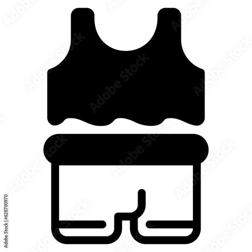  Sexy clothes, glyph icon