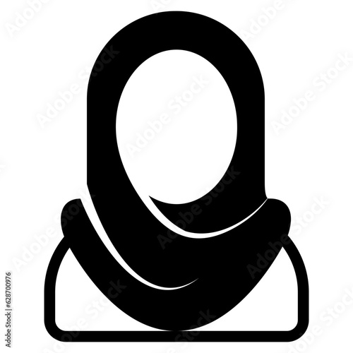  Hijab, glyph icon