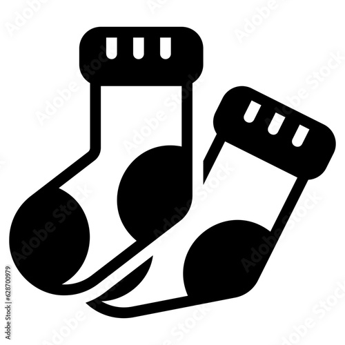  Socks, glyph icon