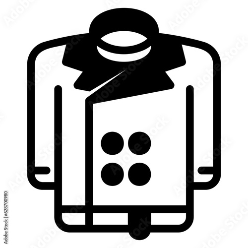  Trench coat , glyph icon