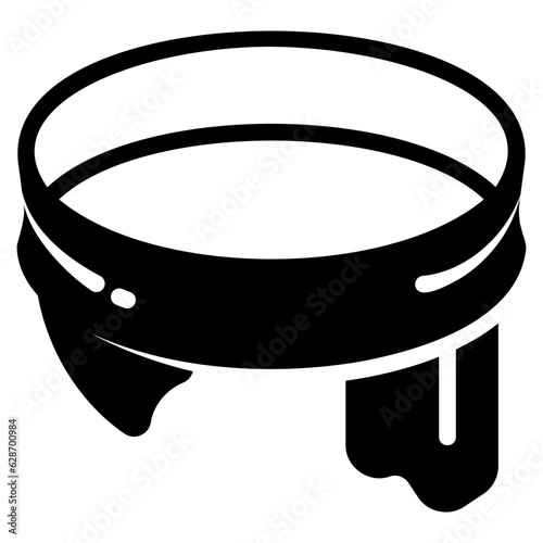  Scarf, glyph icon