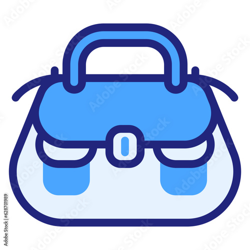  Handbag, blue icon