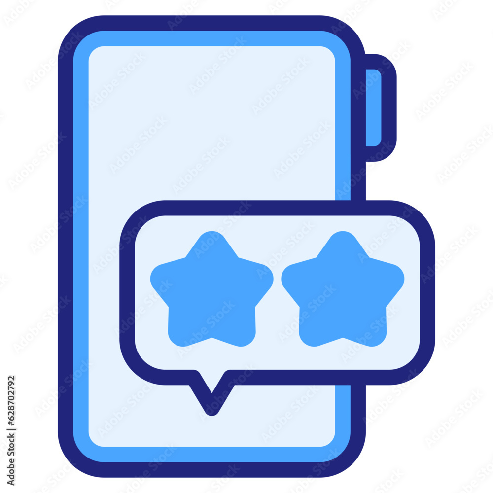 Review, blue icon Review, blue icon