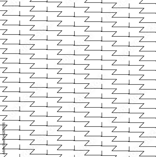 pattern with angular lines and needles looking up