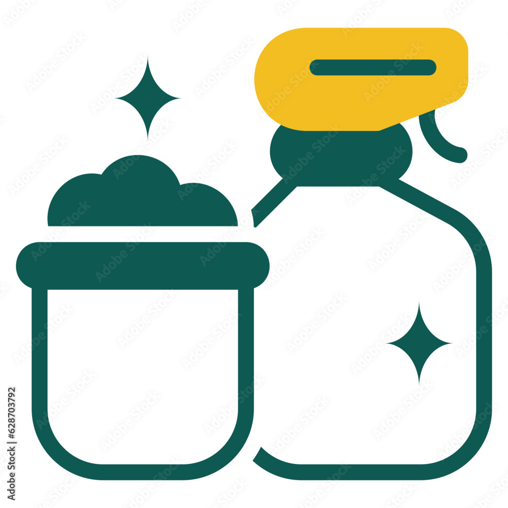  Cleaner, duotone icon