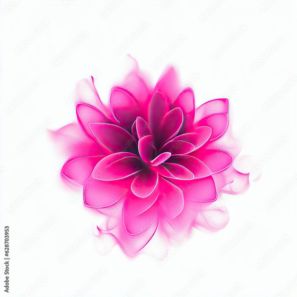 Fototapeta premium Enchanted Smoke Roses, Generative AI