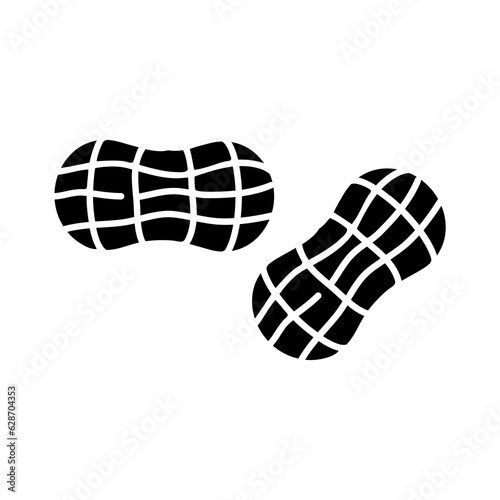 peanuts icon, vector flat illustration on white background..eps