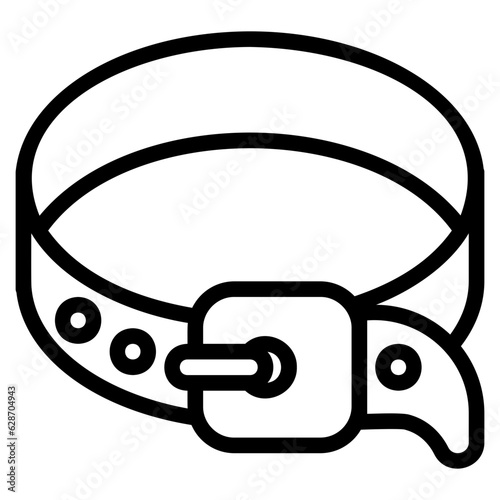  Belt, outline icon